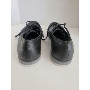 Calvin Klein Men's Black Faux Leather Emboss Kellen Oxford Dress Shoes Size 12